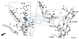 NC700XAD NC700X ABS Europe Direct - (ED) drawing FR. BRAKE MASTER CYLINDER (NC700XA/XD)