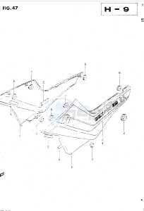 GSX500E (E39) drawing FRAME COVER (GSX500ESF)