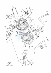 YFM700FWAD (BFEF) drawing CYLINDER HEAD