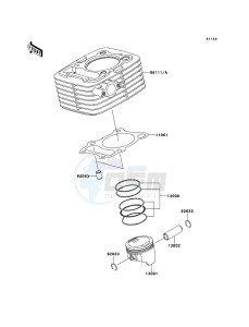 D-TRACKER_125 KLX125DDF XX (EU ME A(FRICA) drawing Cylinder/Piston(s)