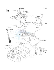 JT 1500 C [ULTRA LX] (C7F-C8F ) C7F drawing HULL REAR FITTINGS