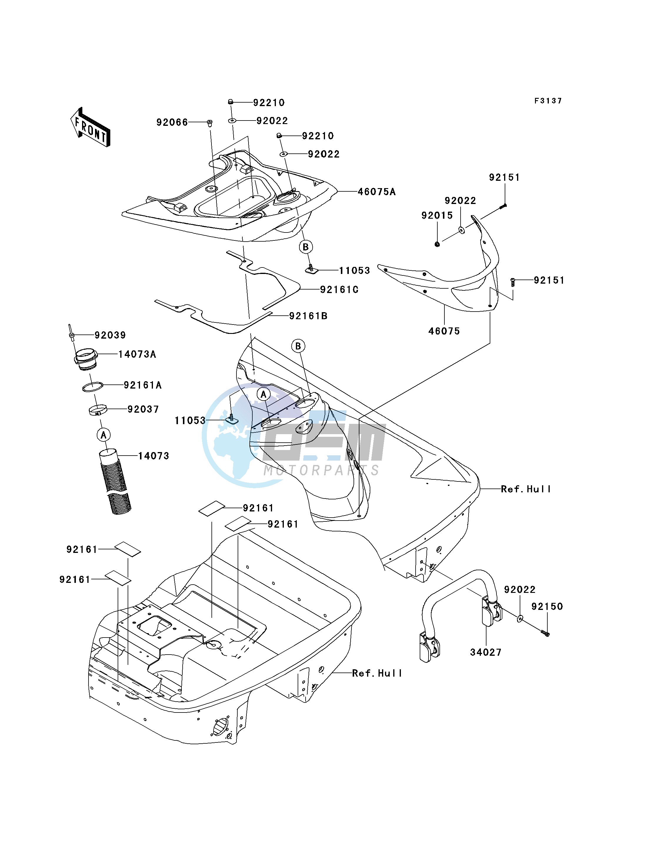 HULL REAR FITTINGS