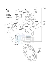 KVF 360 B [PRAIRIE 360] (B6F-B9F) B6F drawing FRONT BRAKE