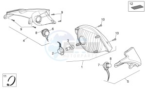 Scarabeo 250 Light e3 drawing Tail light