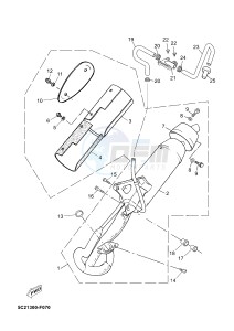 YN50 OVETTO (2APG) drawing EXHAUST