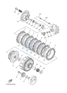 YZ125 (1SRT) drawing CLUTCH