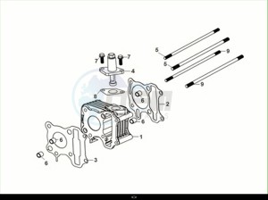 FIDDLE II 50 EFI (AF05W6-EU) (M2) drawing CYLINDER