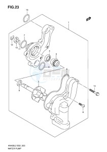 AN400Z ABS BURGMAN EU-UK drawing WATER PUMP