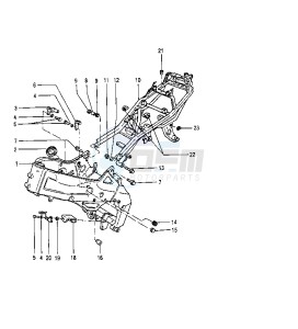 TZR RR 125 drawing FRAME