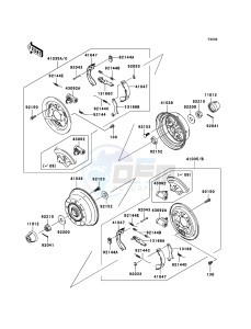 MULE_600 KAF400B6F EU drawing Rear Hub