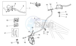 V7 Special - Stone 750 drawing Front brake system