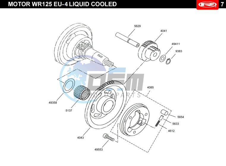 STARTER CLUTCH  EURO4