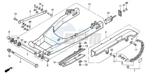 VF750C2 drawing SWINGARM