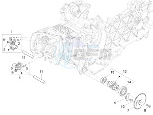 LX 125 4T 3V IE NOABS E3 (APAC) drawing Rocking levers support unit