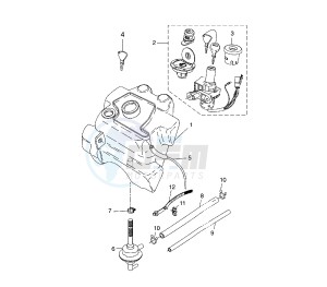 YQ AEROX 50 drawing FUEL TANK