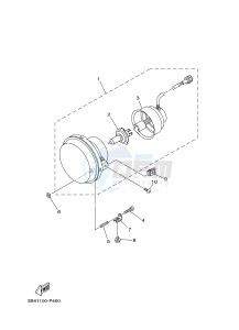 YXM700ES YXM70VPSF VIKING (1XPX) drawing HEADLIGHT