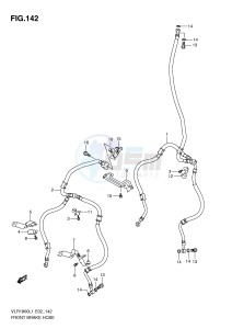 VLR1800 (E2) drawing FRONT BRAKE HOSE