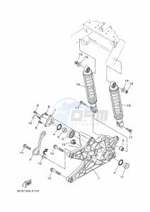 MWS125-C TRICITY 125 (BCS5) drawing REAR ARM & SUSPENSION