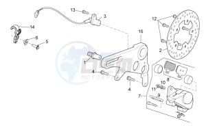 Tuono V4 1100 RR (USA-CND) USA-CND drawing Rear brake caliper