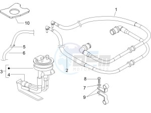 Beverly 500 2005-2006 drawing Supply system