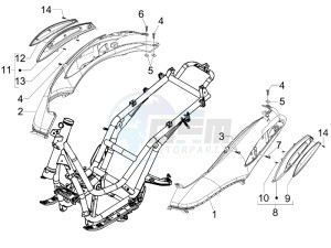 Beverly 125 Sport e3 drawing Side cover - Spoiler