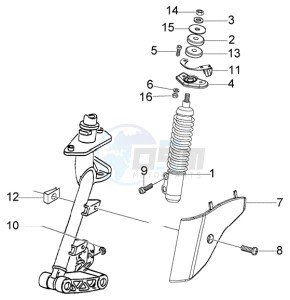 LX 50 4T drawing Front damper cover