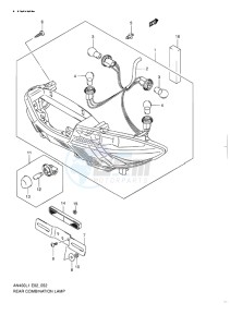 AN400 ABS BURGMAN EU drawing REAR COMBINATION LAMP