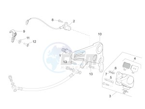 RSV4 1000 Racing Factory L.E. USA-CND (NAFTA) drawing Rear brake caliper