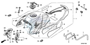 CB1000RAD CB1000R ABS E drawing FUEL TANK