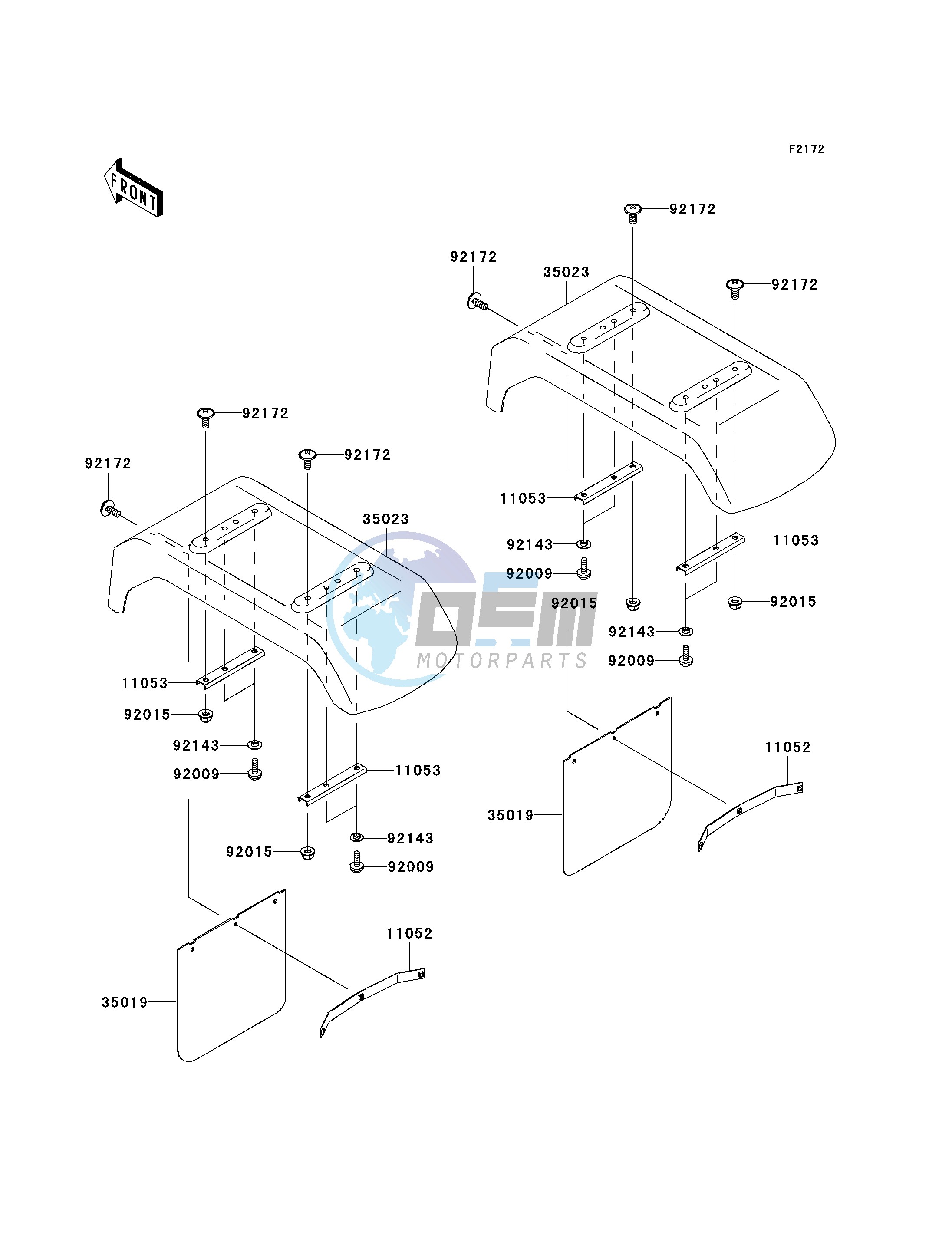 REAR FENDER-- S- -