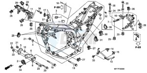 XL700VA9 France - (F / ABS CMF) drawing FRAME BODY