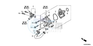 WW125EX2C drawing WATER PUMP