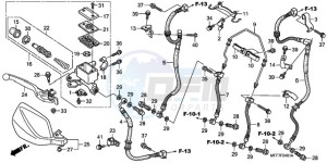 XL700VA9 France - (F / ABS CMF) drawing FR. BRAKE MASTER CYLINDER (ABS)