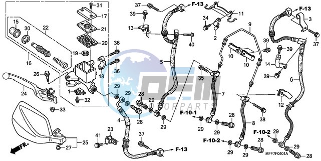 FR. BRAKE MASTER CYLINDER (ABS)