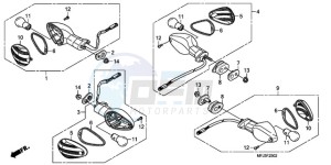 CBR600RA9 UK - (E / ABS) drawing WINKER (3)