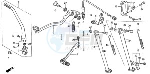 XR650R drawing PEDAL/STAND