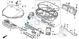 CBR900RR FIRE BLADE drawing AIR CLEANER (CBR900RRY,1/RE1)