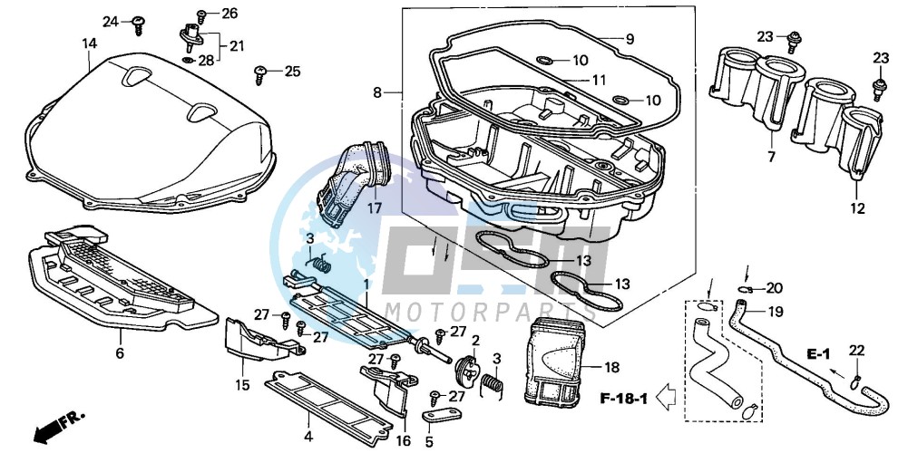 AIR CLEANER (CBR900RRY,1/RE1)