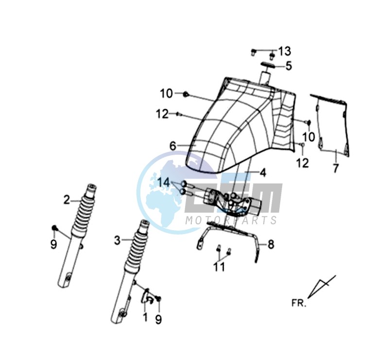 YOKE / FRONT FORK / STEERING HEAD BEARING