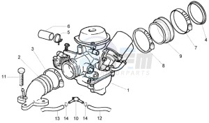 Beverly 250 (USA) USA drawing Carburettor