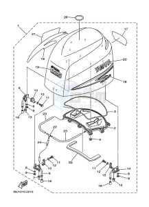 F225TXRD drawing FAIRING-UPPER