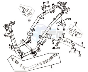 SYMPHONY 125 drawing FRAME