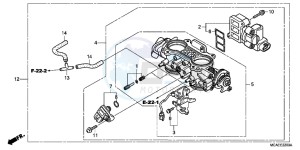 GL1800C drawing THROTTLE BODY