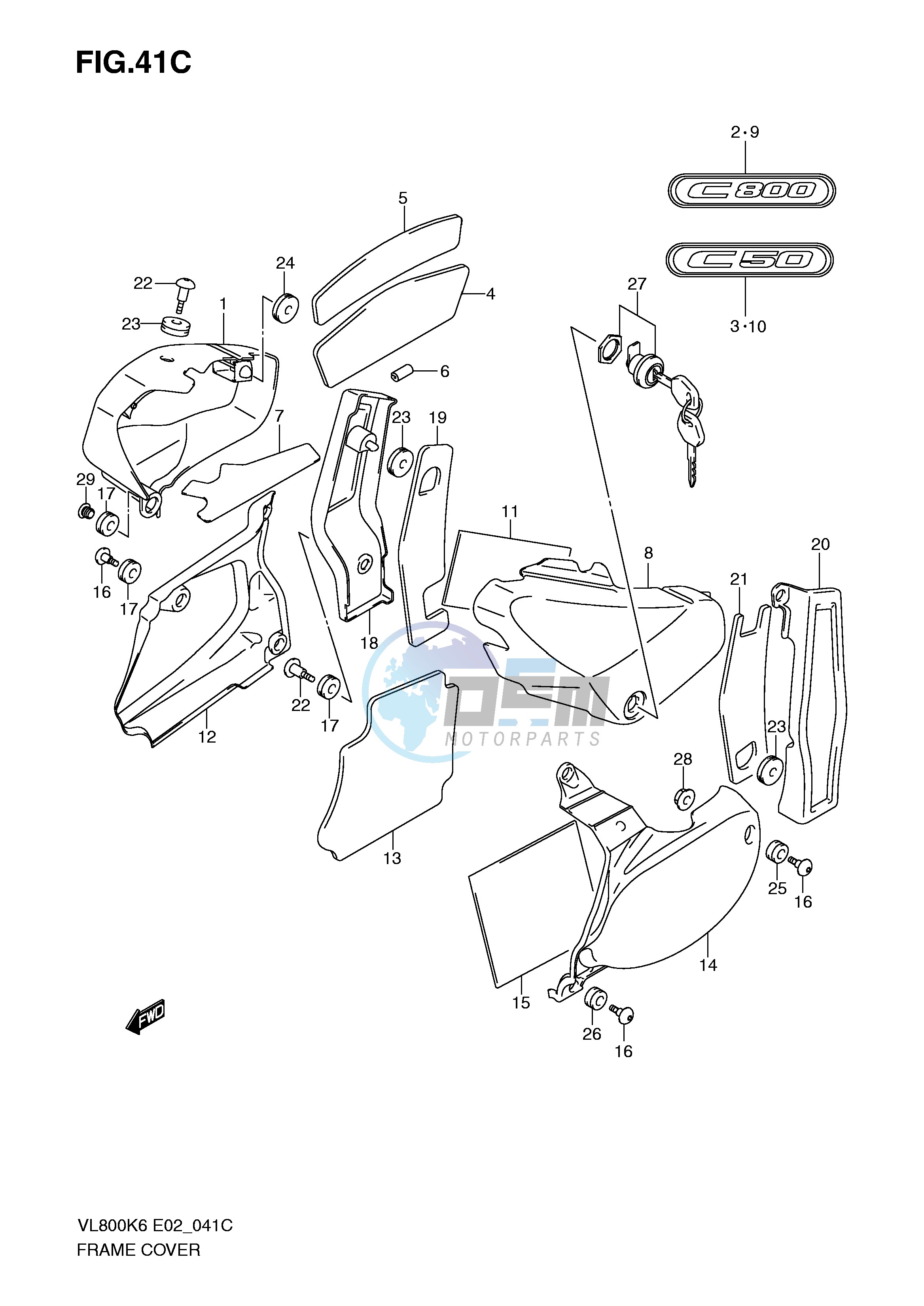 FRAME COVER (MODEL K9)