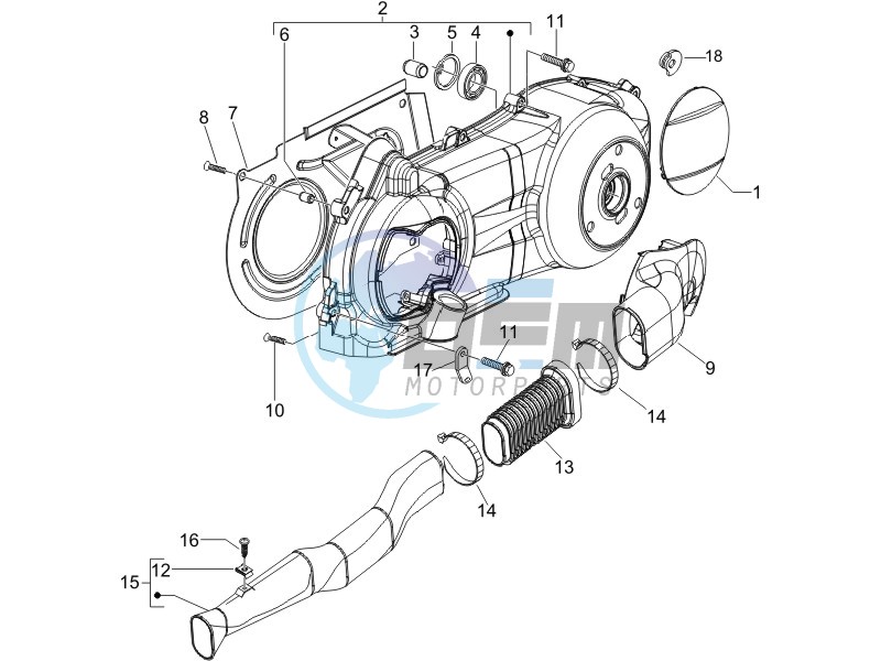 Crankcase cover - Crankcase cooling