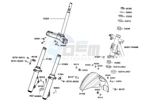 G-DINK 50 Netherlands drawing Steering Stem - Front Fork