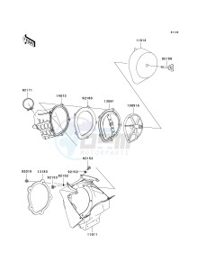 KX 250 R (R6F-R7F) R6F drawing AIR CLEANER