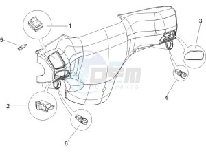 Zip 50 4T drawing Selectors - Switches - Buttons