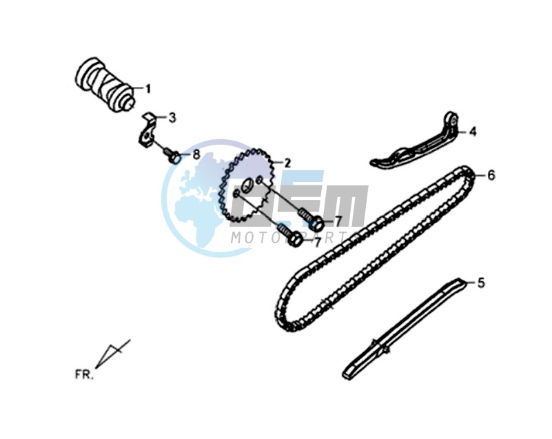 CHAIN / CHAIN TENSIONER / CHAIN GUIDE