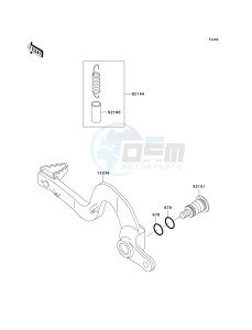 KX 125 L (L4) drawing BRAKE PEDAL